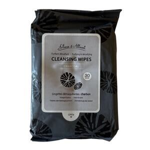 Olivia & Allison Charcoal Cleansing Wipes NEW